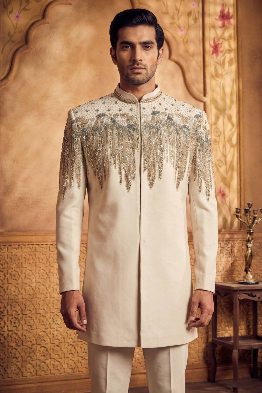 Imported Indo Westren with Cutdana and Moti Work