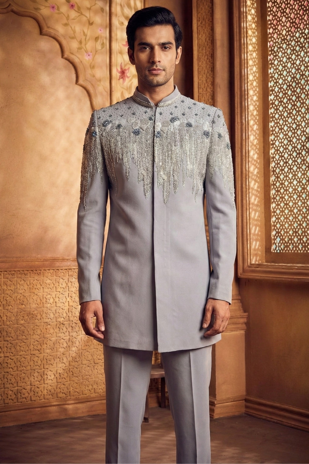 Imported Indo Westren with Cutdana and Moti Work