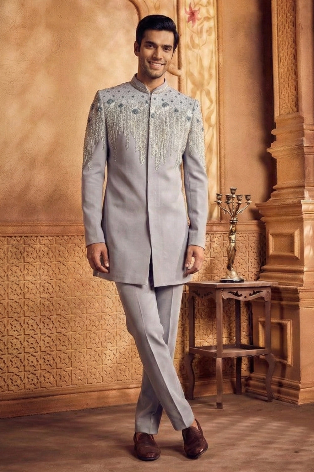 Imported Indo Westren with Cutdana and Moti Work