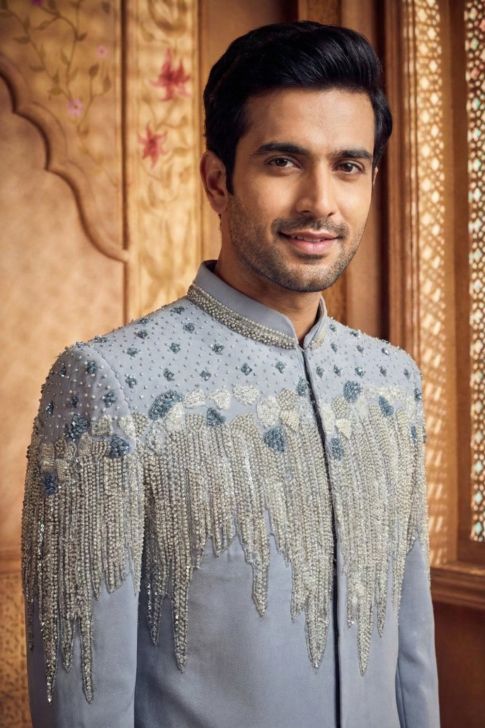 Imported Indo Westren with Cutdana and Moti Work