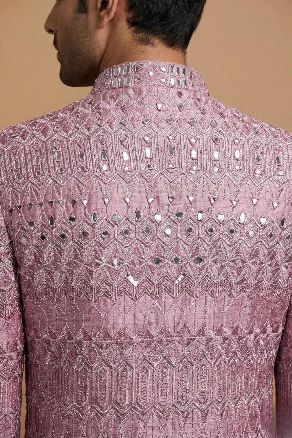 Mauve Imported Indo Westren with Mirror and Thread Work