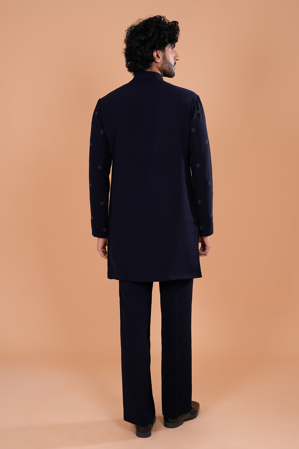 Midnight Minimal Embroidered Kurta Set