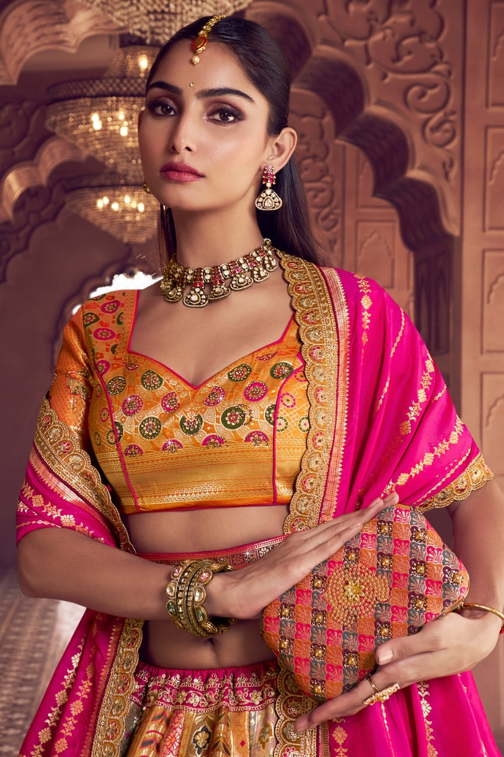Bridal Banarasi Lehenga for Bride