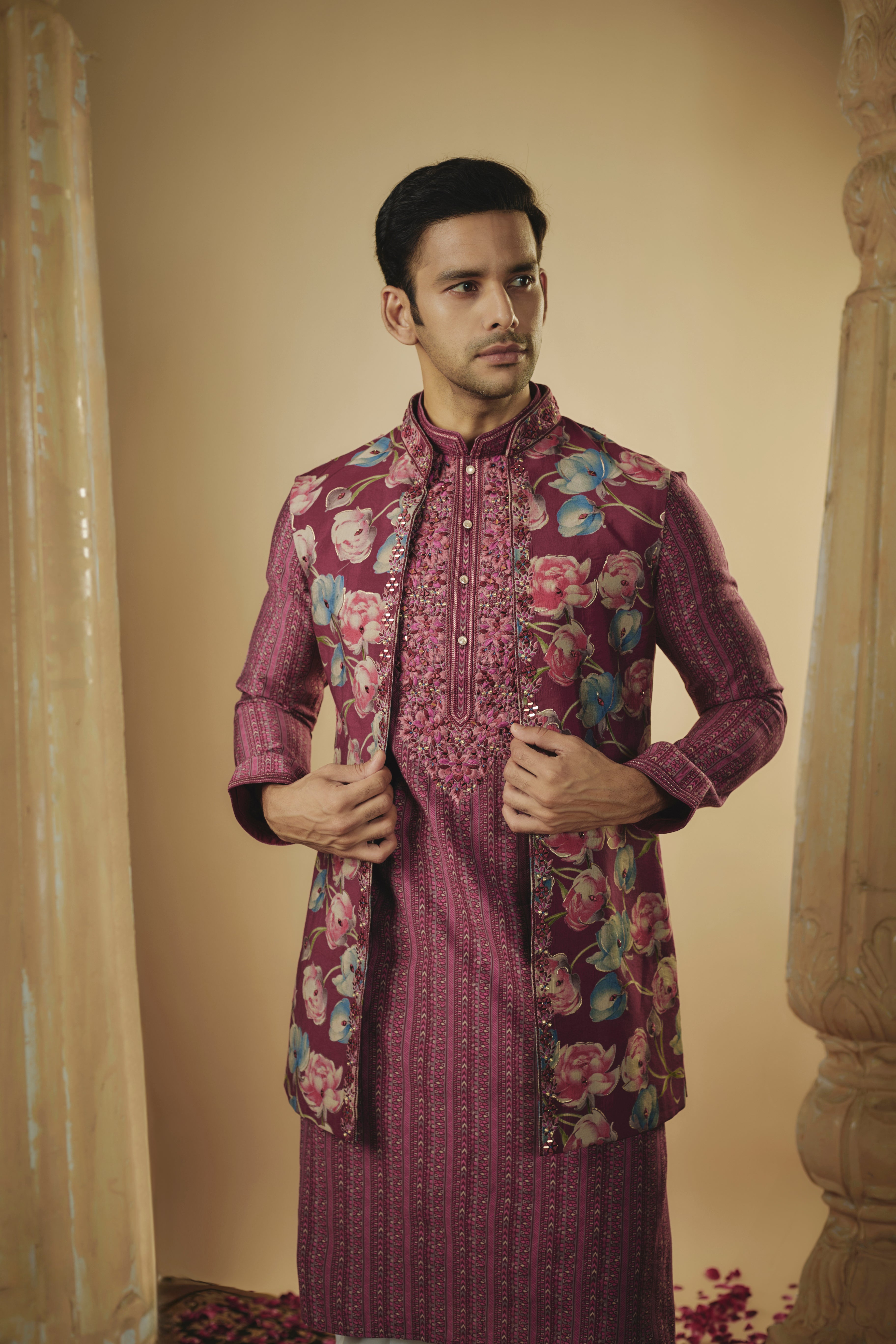 Splendid Silk Kurta Jacket set