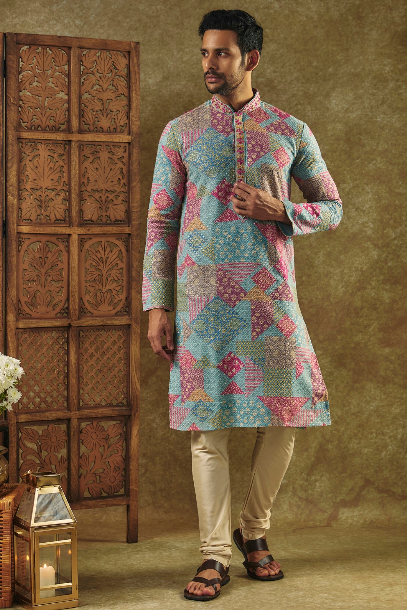 Buy Great Person Choice Full Sleeve Kurta Pajama Wedding Dress for Men  Stylish Latest Traditional Mens Fashion Wear Online In India At Discounted  Prices