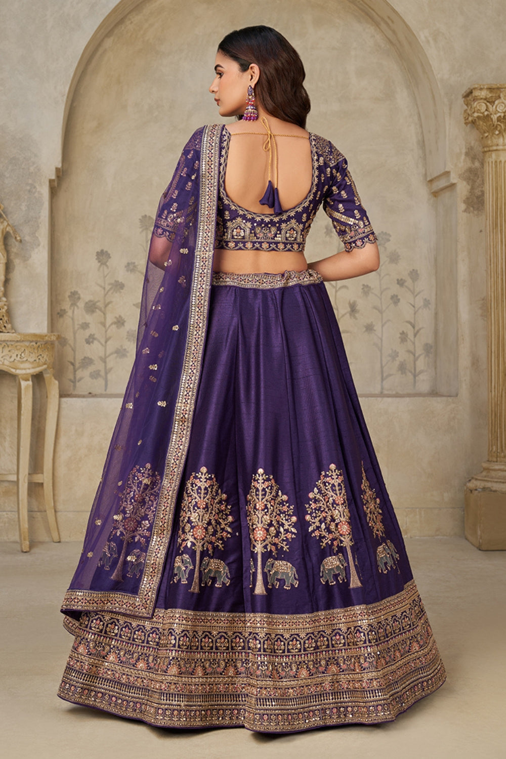 Silk Lehenga Choli With Cutdana and Sequins