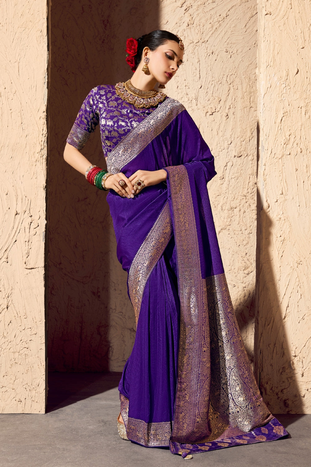 Silk Weaving Work Saree