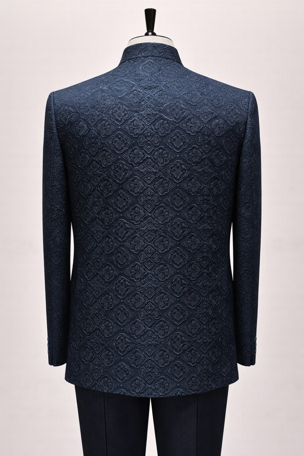 Teal Blue Imported Indo Western Set with Embroidery and Sequins Work